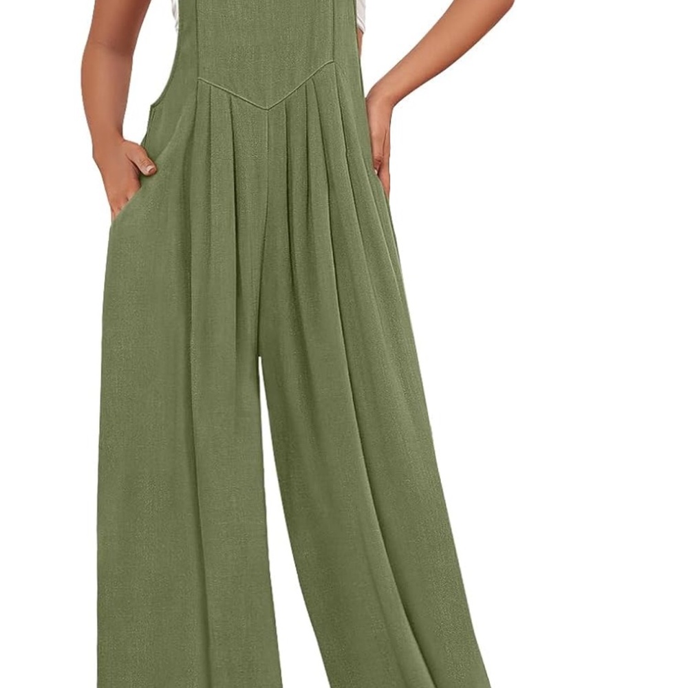 Chic Olive Green Jumpsuit